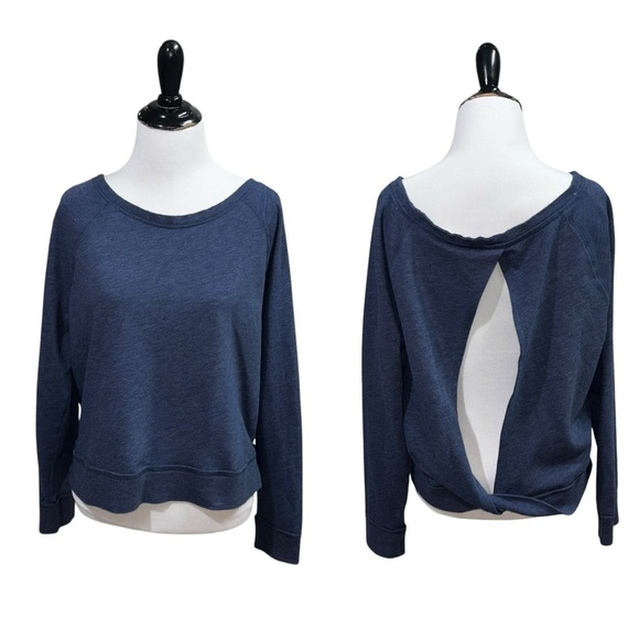 Victoria's Secret Women's M Medium Athletic Sweater Split Back Off the Shoulder - Picture 1 of 8